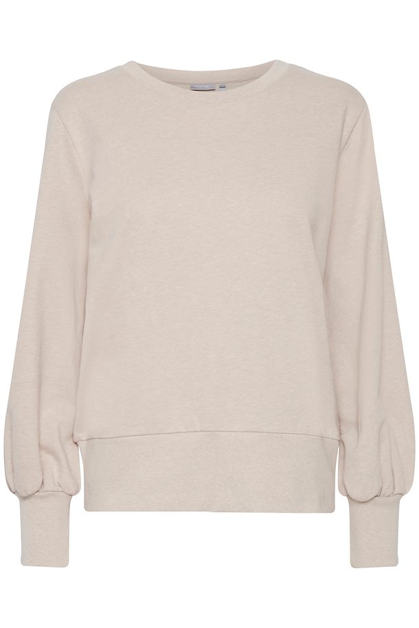 Fransa Sweatshirt Beige melange – Shop Beige melange Sweatshirt from ...