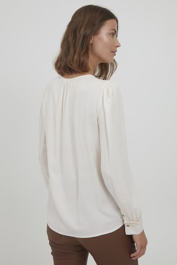 Fransa Blouse with long sleeve Birch – Shop Birch Blouse with long sleeve  from size S-XXL here