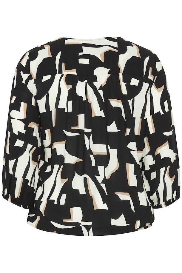 Fransa Plus Size Selection Blouse here Shop FPFLOWY Black Blouse size FPFLOWY Black – graphic 44-56 from graphic