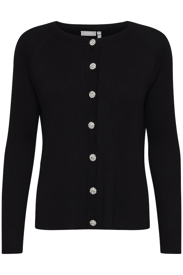 Fransa Knitted cardigan Black – Shop Black Knitted cardigan from size S-XXL  here