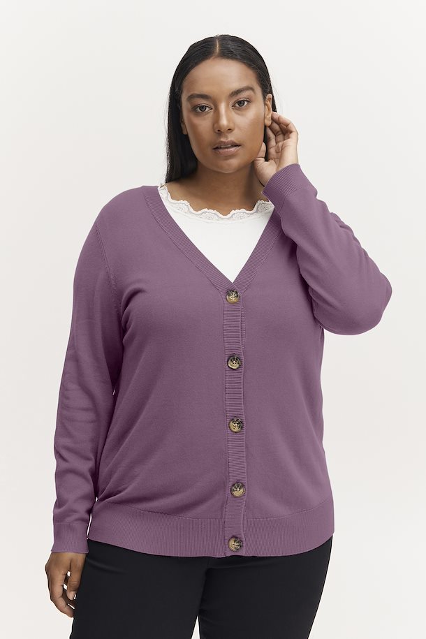 Samtykke hydrogen pegs Fransa Plus Size Selection Knitted cardigan Black Plum – Shop Black Plum  Knitted cardigan from size 42/
