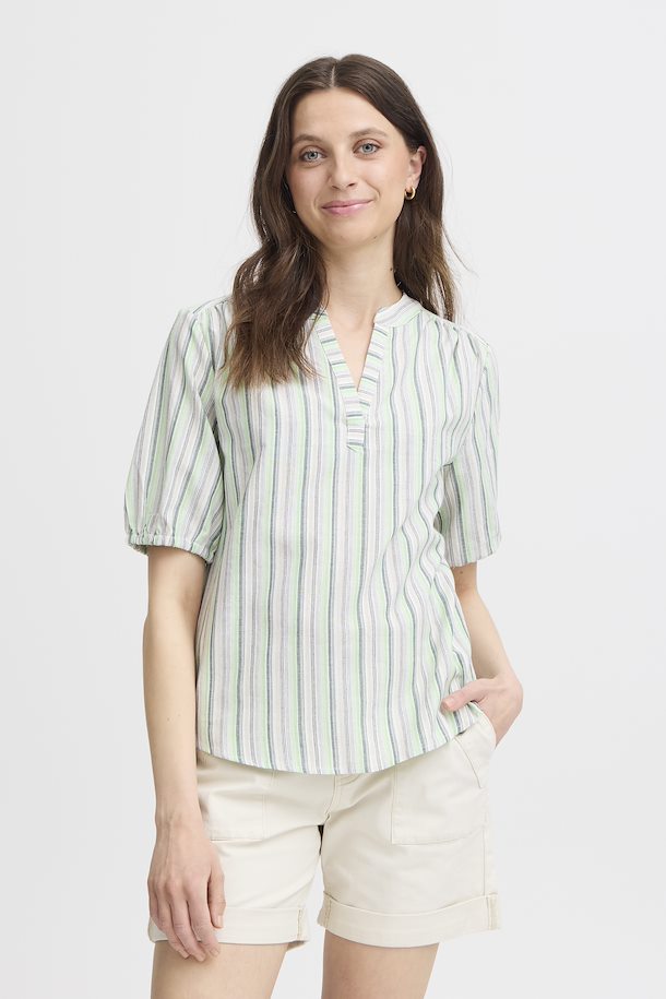 Fransa Brook Green Mix FRJANNIE Bluse - Kjøp Brook Green Mix FRJANNIE Bluse fra størrelse XS-XXL her