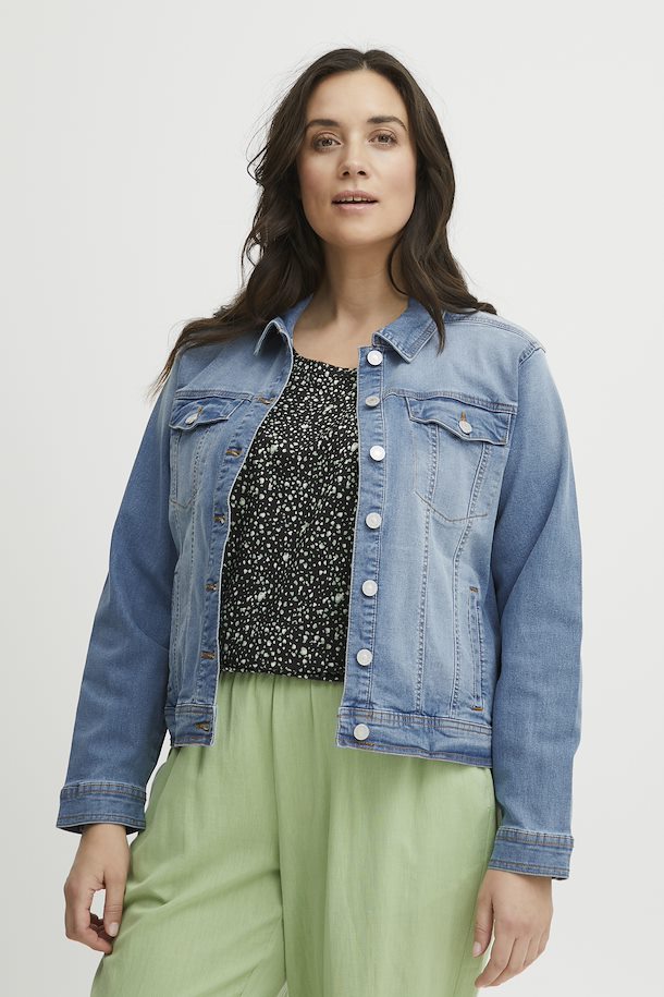 Fransa Plus Size Selection Denim jacket Cool Blue Denim – Shop Cool Blue  Denim Denim jacket from