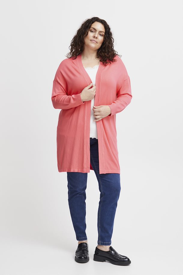 Fransa Plus Size Selection Cardigan size here from 42/44-54/56 Cardigan Coral Paradise FPBLUME Coral FPBLUME – Paradise Shop