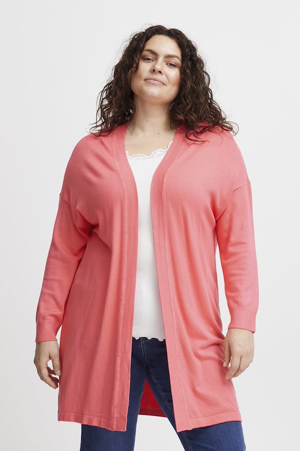 Fransa Plus Size Selection FPBLUME Cardigan Coral Paradise – Shop Coral  Paradise FPBLUME Cardigan from size 42/