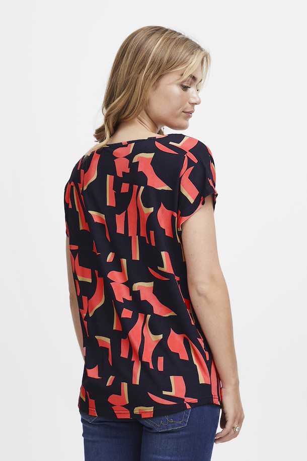 coral graphic tee