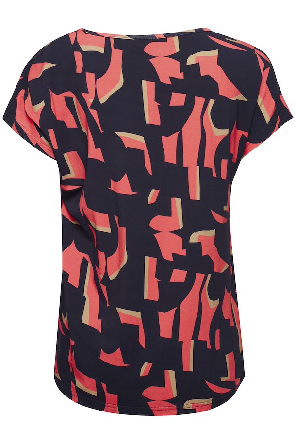 coral graphic tee