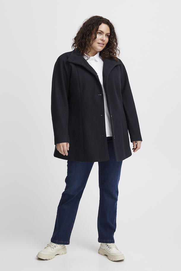 Dark here – size Plus Outerwear Peacoat Dark Fransa FPPAIGE from 44-56 Peacoat Selection Size FPPAIGE Outerwear Shop