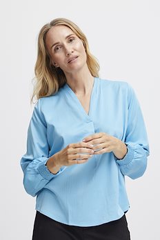 Fransa | Shirts & blouses in different colors & patterns | Blue blouses