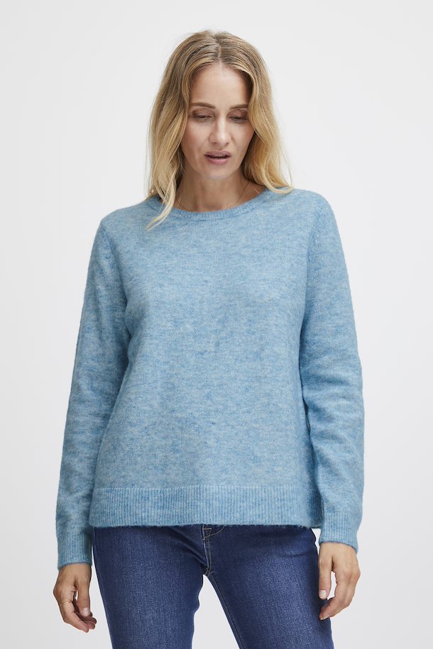 Pullover Melange Ethereal Pullover str. Melange fra Blue Fransa Køb – FRSANNY FRSANNY Blue XS-XXL Ethereal