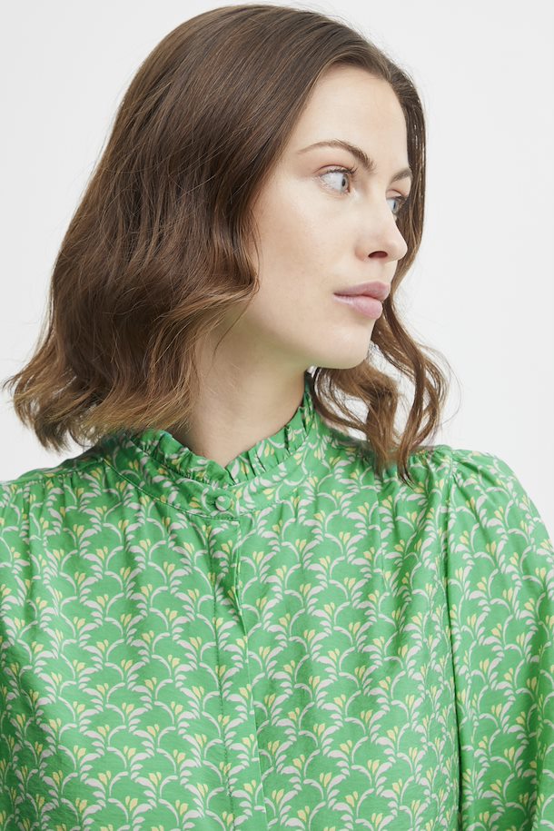 Fransa Blouse with C long size Green – Shop long here C Green MIX Blouse Holly with from S-XXL MIX sleeve Holly sleeve