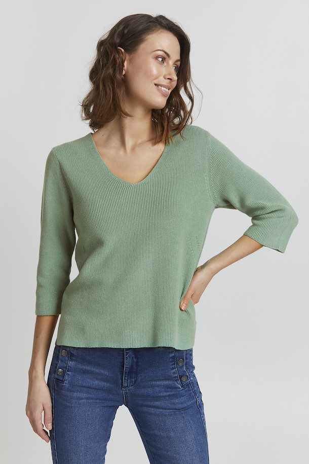 Fransa pullover Malachite Green – Shop Malachite Green Knitted pullover from size S-XXL here