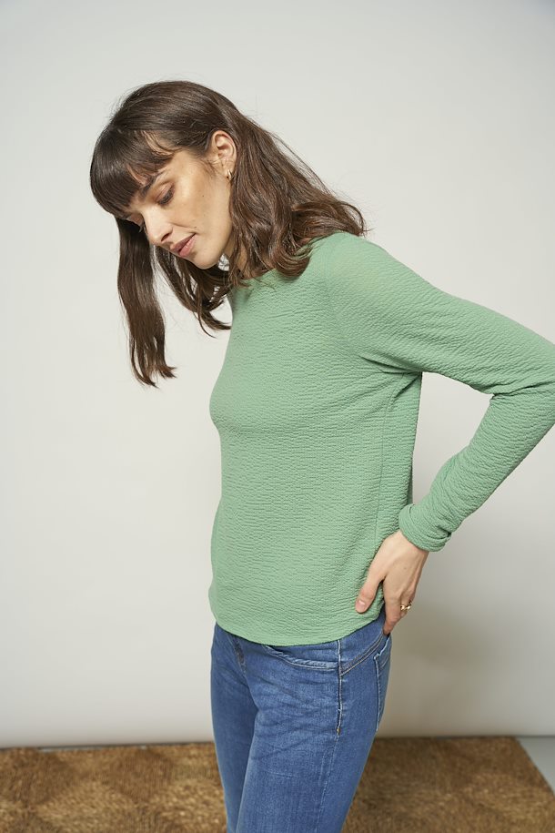 Fransa Long sleeved T-shirt Malachite Green – Shop Malachite Green Long  sleeved T-shirt from size S-XXL here