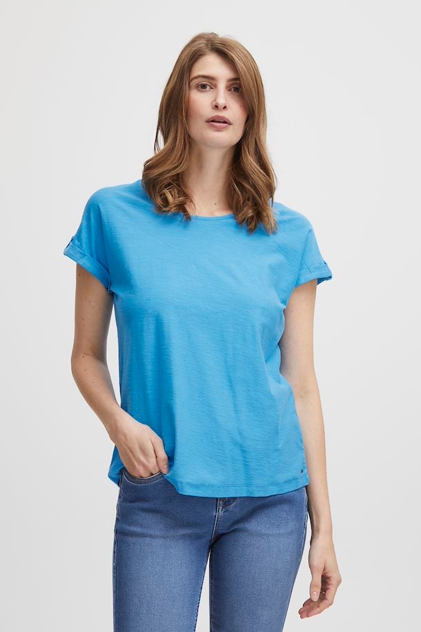 Fransa FRDALIA T-shirt Malibu Blue - Köp Malibu Blue FRDALIA T-shirt från  stl. S-XXL | Rundhalsshirts