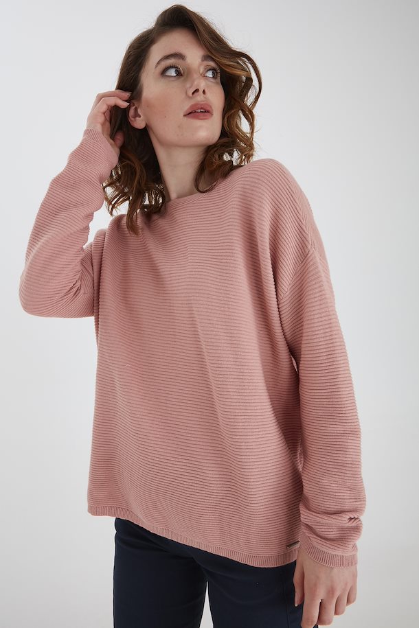 Fransa Knitted pullover Misty Rose – Shop Misty Rose Knitted pullover ...