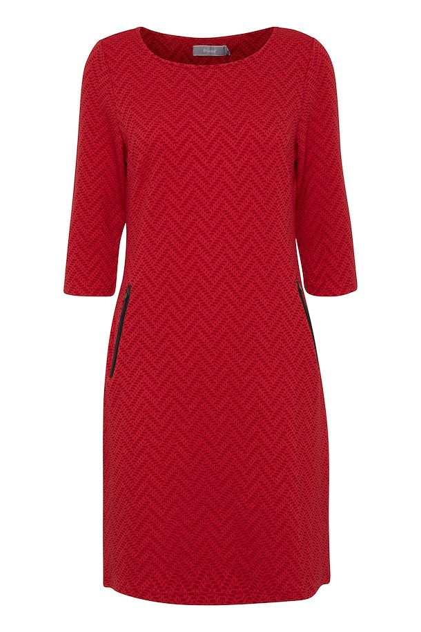 Fransa Jersey dress Pompeian Red mix – Shop Pompeian Red mix Jersey from size here