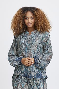 | Shirts patterns blouses | & blouses in & colors Fransa Blue different
