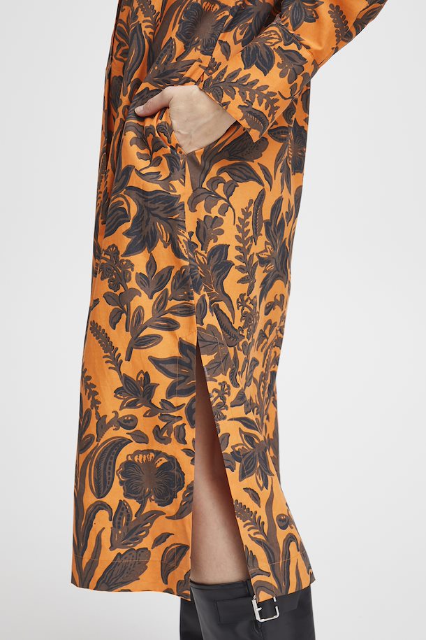 Fransa Dress Shop Russet from Orange Mix Mix here XS-XL size Dress Orange Russet –