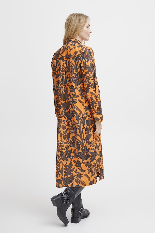 Fransa Dress Mix Russet size Russet Mix Shop Orange – XS-XL here Dress from Orange