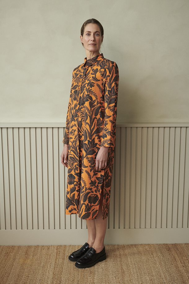 Fransa Dress Russet Orange Mix size – here Dress from XS-XL Russet Shop Orange Mix