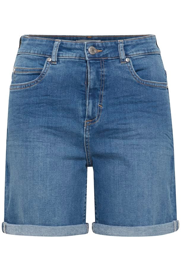 Pligt Ondartet tumor børste Fransa Denim shorts Sea blue denim – Shop Sea blue denim Denim shorts from  size 34-46 here