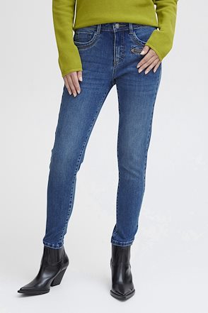 Fransa Jeans Simple Blue Denim – Shop Simple Blue Denim Jeans from size  36-46 here
