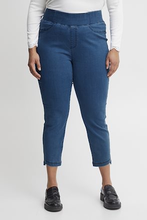 Fransa Plus Size Selection FPMALLY Leggings Simple Blue Denim – Shop Simple  Blue Denim FPMALLY Leggings from size 42-56 here