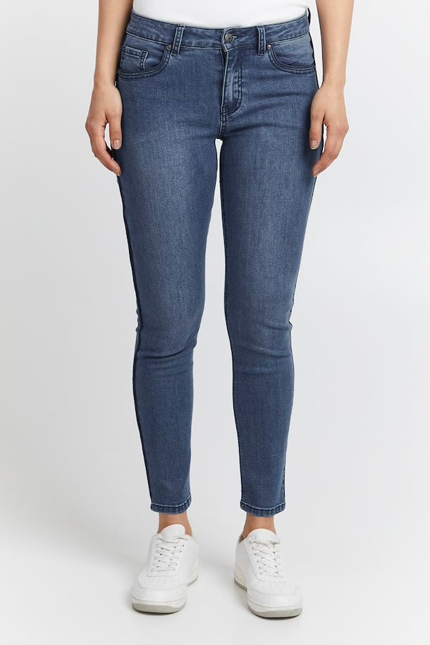 Fransa Jeans Simple Blue Denim – Shop Simple Blue Denim Jeans from size ...