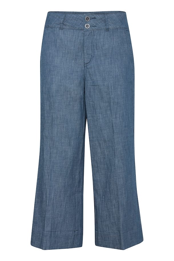 Fransa Pants Casual Skye Blue Denim – Køb Skye Blue Denim Pants Casual