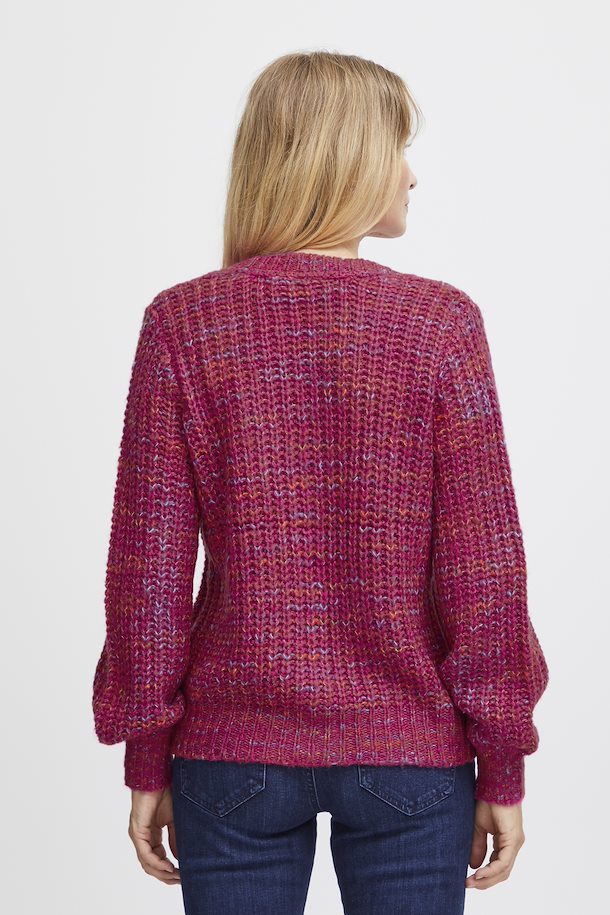 Fransa FRALISON Cardigan Very Berry Very here FRALISON Melange – XS-XXL size Berry from Melange Cardigan Shop