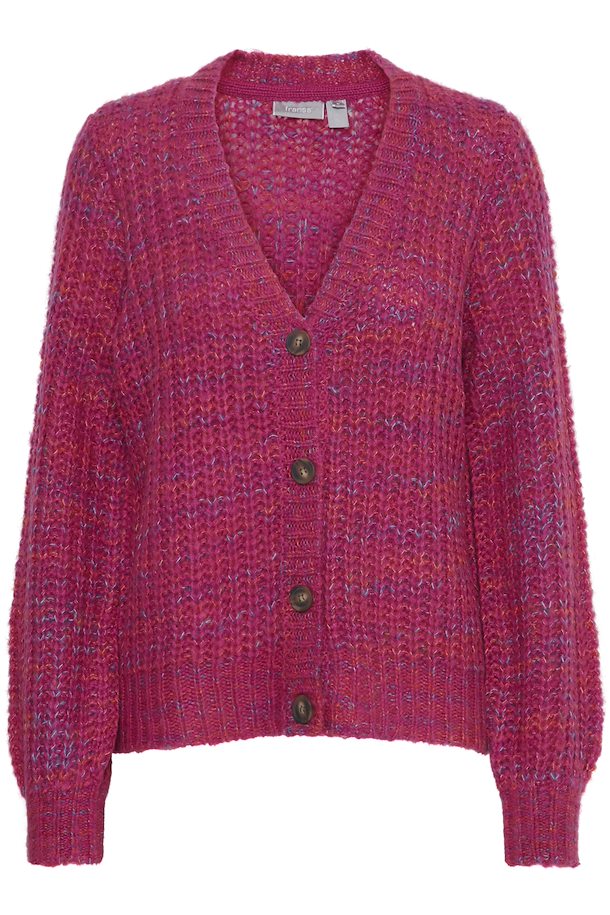 FRALISON Berry Very Berry XS-XXL Cardigan here Fransa Shop Very FRALISON Melange Melange Cardigan from size –