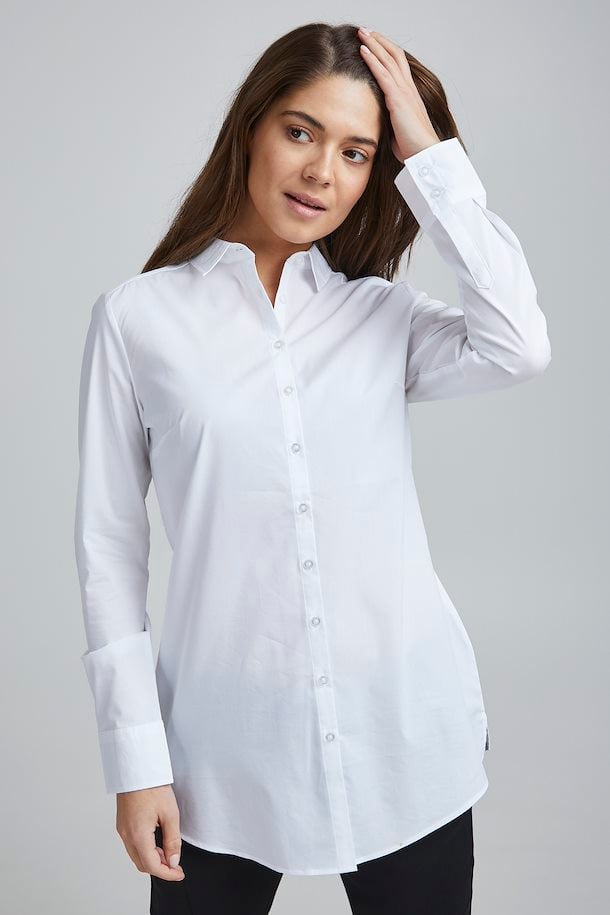 Fransa FRZASHIRT Shirt White – Shop White FRZASHIRT Shirt from size XS-XXL  here